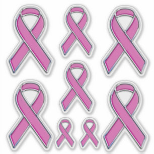 Pegatina 8 Conciencia de la cinta rosa de impresión con est