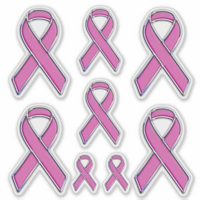 Pegatina 8 Conciencia de la cinta rosa de impresión con est (Anverso)