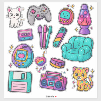 Pegatina 90s Prop Pack Stickers – Glitter