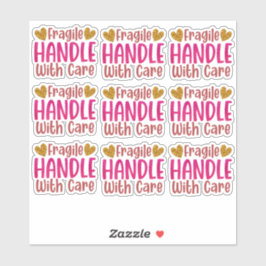 Pegatina 9 Manejo Frágil Cuto Con Cuidado Pequeña Empresa