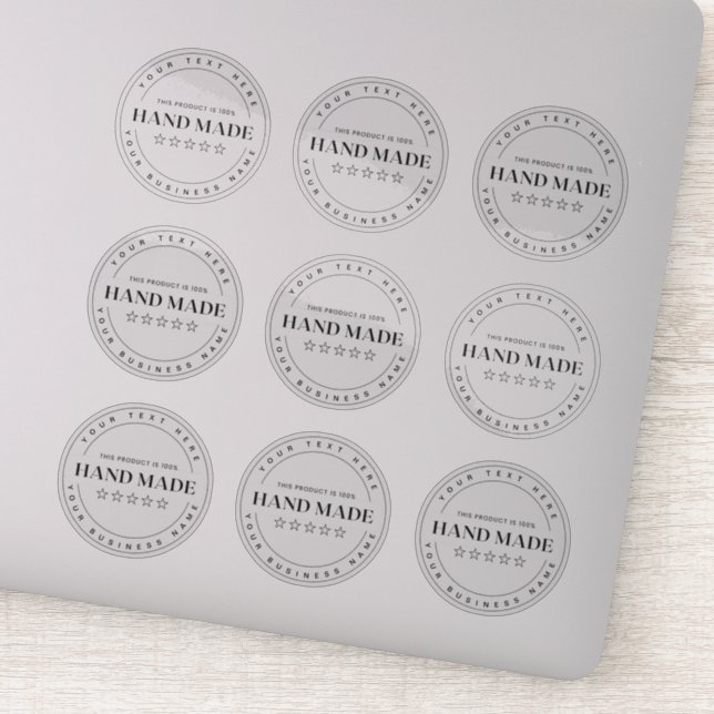 Pegatina 9 Personalizado Manejo De Pequeña Empresa Transpar (Detalle)