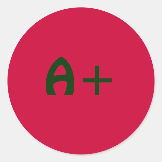 Pegatina A+ (Anverso)