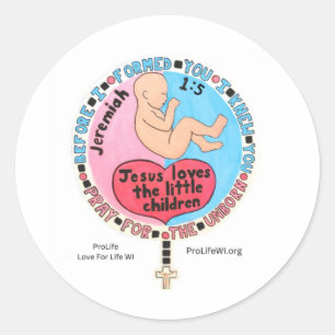 Pegatina a favor de la vida