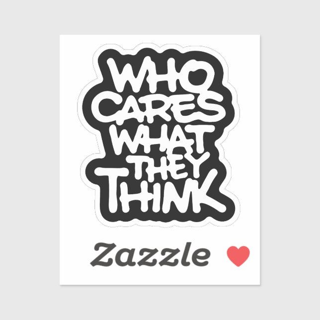 Pegatina A quién le importa lo que piensan (Hoja)