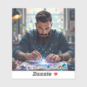 Pegatina A todos los amantes de los diamantes