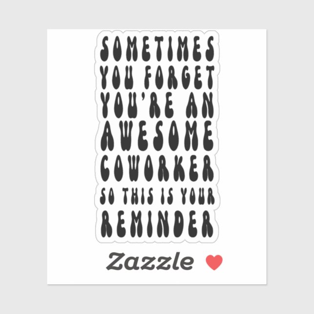 Pegatina A veces te olvidas de que eres una trabajadora mar (Hoja)