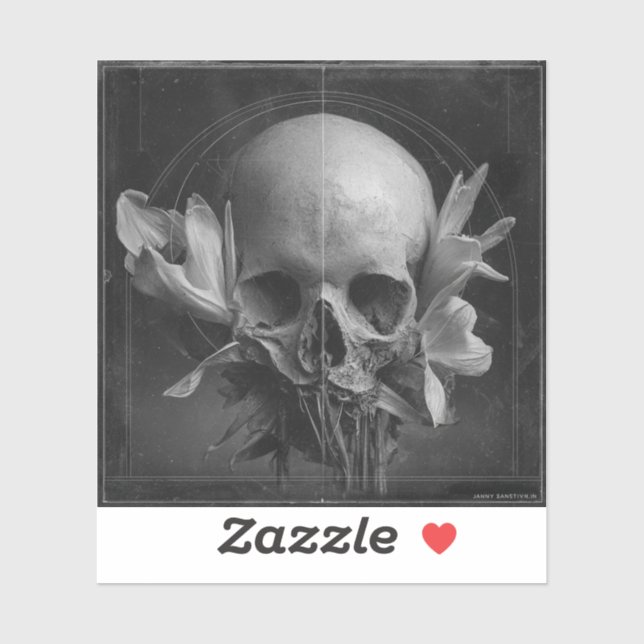 Pegatina A Weathered Reverie — Gothic Fine Art (Hoja)
