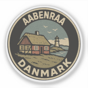 Pegatina Aabenraa, Dinamarca Danmark
