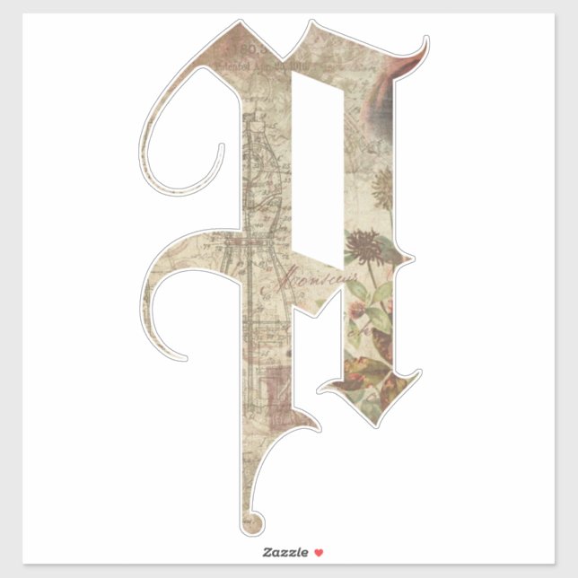 Pegatina AADINA -A- | Mugs personalizados | regalo personal (Hoja)