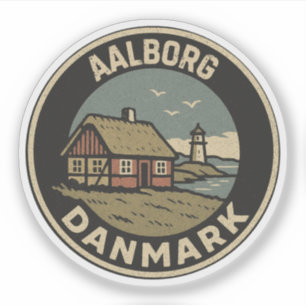 Pegatina Aalborg, Dinamarca Danmark