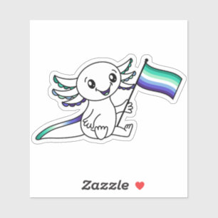 Pegatina Abarca el ajetreo con la bandera del orgullo gay L