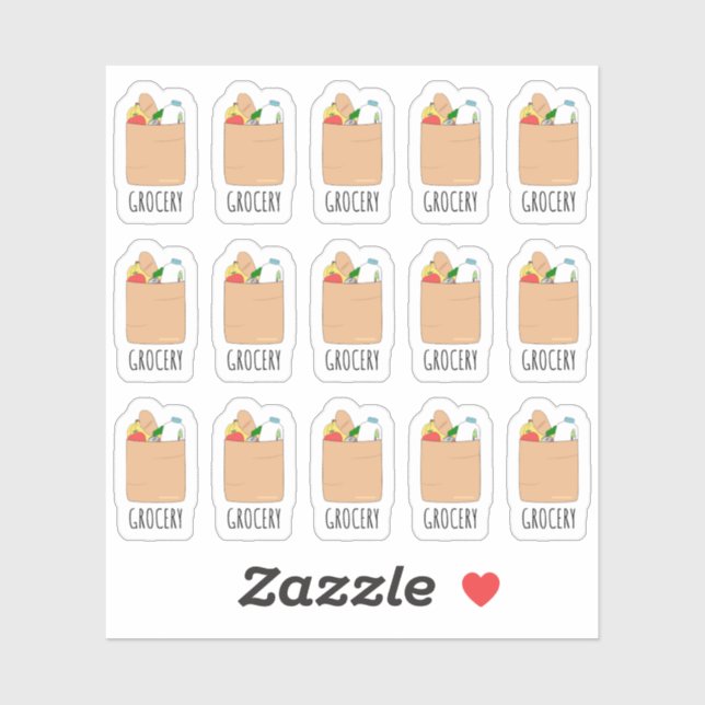 Pegatina Abarrotamiento Bolsa de Comercios Diarios Planner (Hoja)