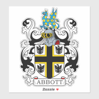 Pegatina Abbott Family Crest