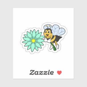 Pegatina Abeja con flor.PNG