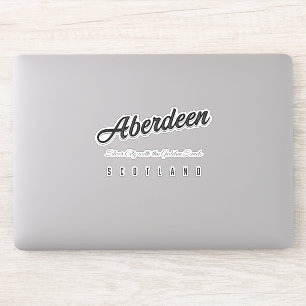 Pegatina Aberdeen "Ciudad de Plata con las Arenas Doradas"