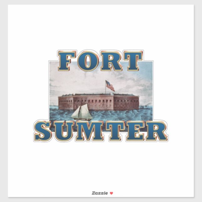 Pegatina ABH Fort Sumter (Hoja)
