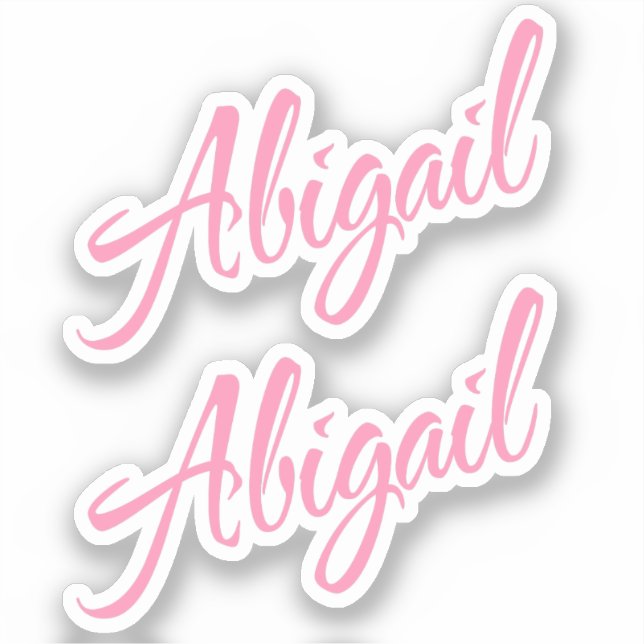 Pegatina Abigail 2x Vinyl (Anverso)