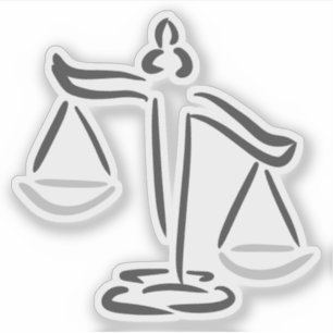 Pegatina Abogado Procurador Juez Bufete de abogados /