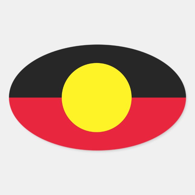 Pegatina aborigen (Anverso)