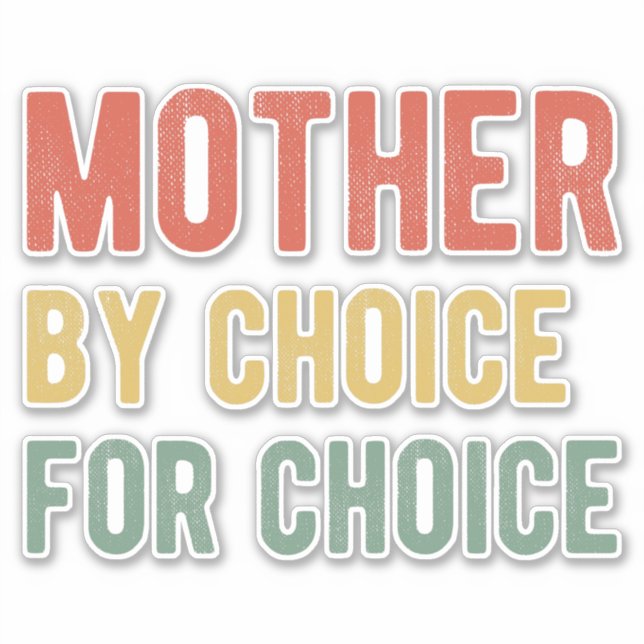 Pegatina Aborto Pro - Madre Por Elección I (Anverso)