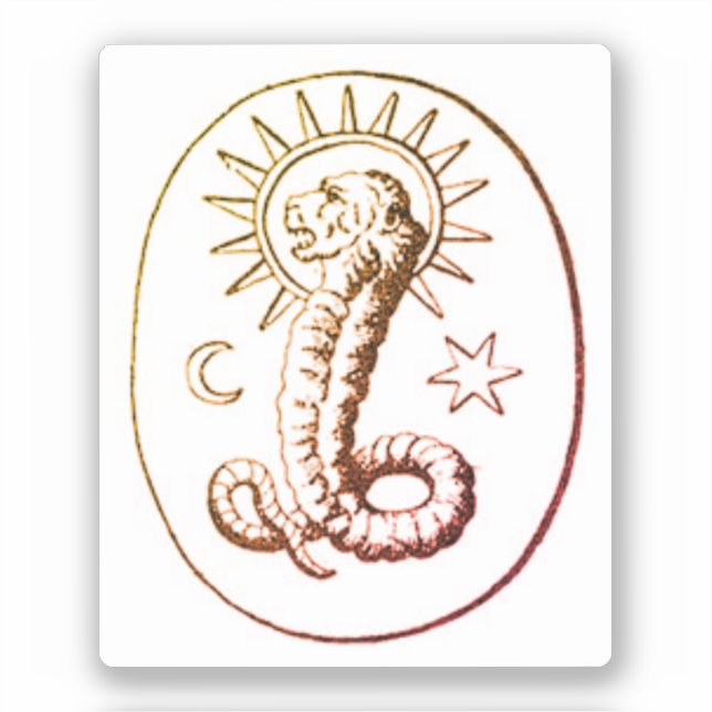 Pegatina Abraxas - Demiurgo (Anverso)