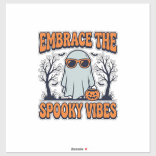 Pegatina Abraza las vibras espeluznantes Camiseta de Hallow