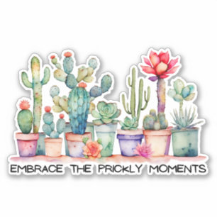 Pegatina Abraza Los Pricos Momentos Cacti Y Suculento
