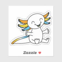 ¡Abrazame! Axolotl lindo en los colores del Orgull