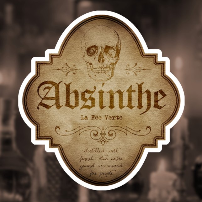 Pegatina Absinthe Apothecary DC (Subido por el creador)
