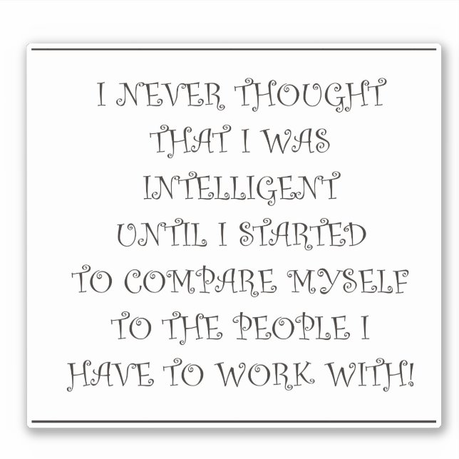 Pegatina Absolutamente Verdadero (Anverso)