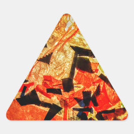 pegatina abstracto naranja, regalo de naranja de o