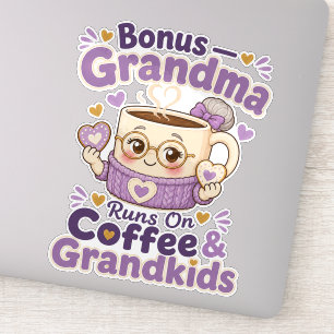 Pegatina Abuela Extra Se Funciona Con Café Y Nietos