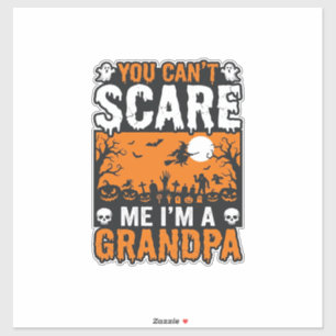 Pegatina Abuelo Espantoso Diseño de Camiseta Vintage de Hal