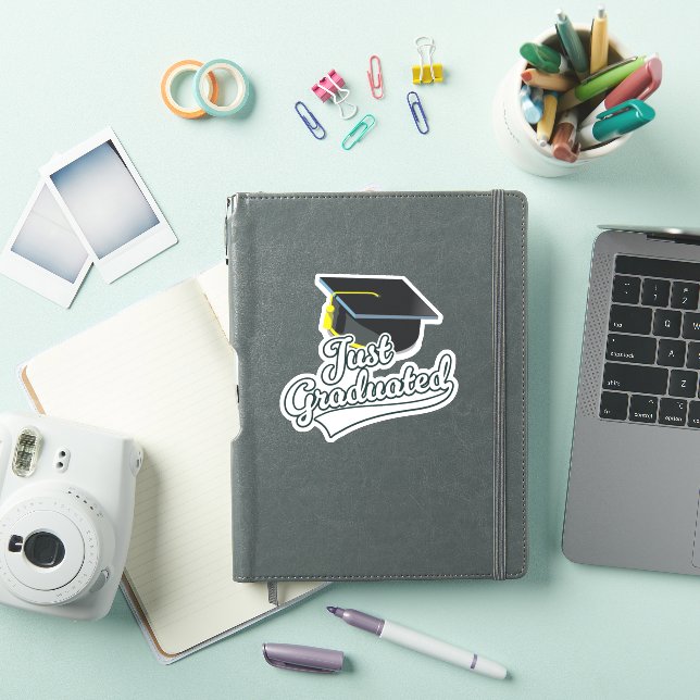 Pegatina ¡Acabamos de graduar! (Funda para iPad)