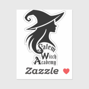 Pegatina Academia de Brujas de Salem Fiesta de Brujas Wicca