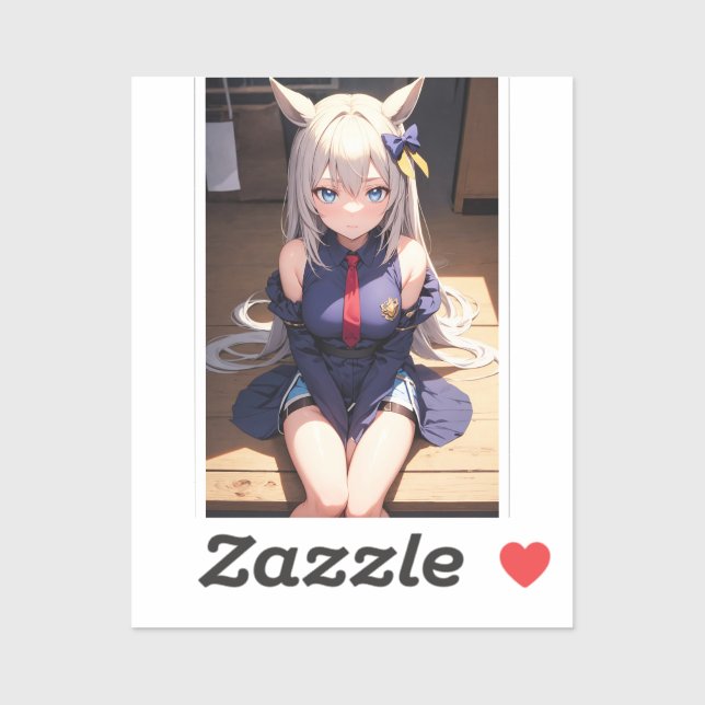 Pegatina Académico de la Armada Neko (Hoja)