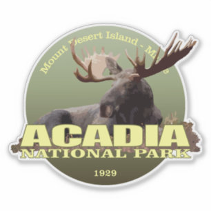 Pegatina Acadia NP (alces)