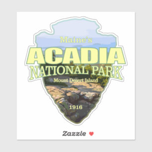 Pegatina Acadia NP (punta de flecha)
