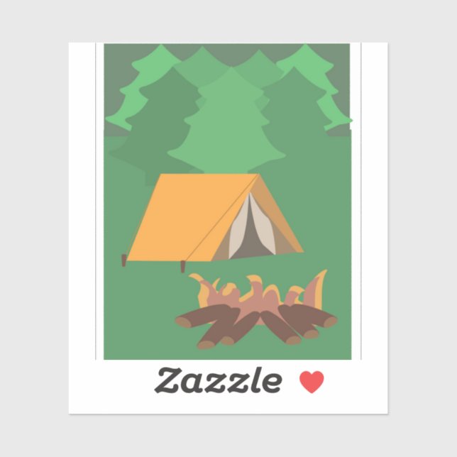 Pegatina Acampada (Hoja)