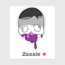 Pegatina Ace Pride Drin Skull