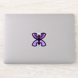 Pegatina Acento gráfico de mariposa morada moderna linda