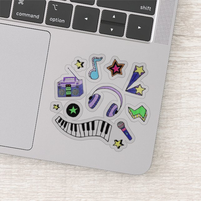 Pegatina Activar la música (Detalle)