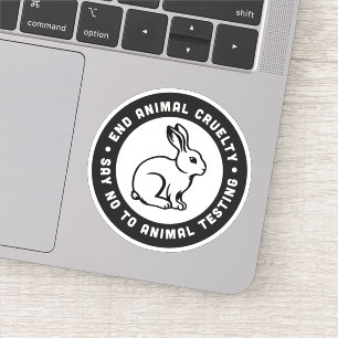 Pegatina Activista de derechos de los animales cita cruelda