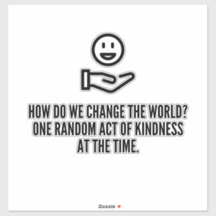 Pegatina Acto aleatorio de bondad