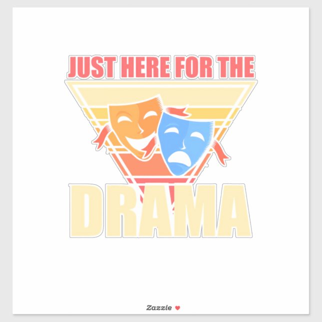 Pegatina Actor Acá Por El Drama (Hoja)