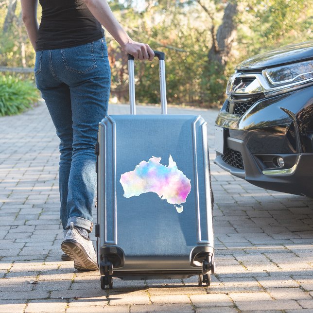 Pegatina Acuarela Australia (Maleta Insitu)