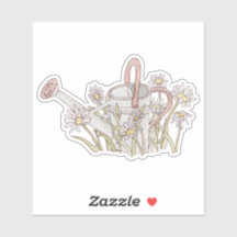 Acuarela De Jardín Tranquila Puede Daisies