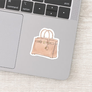 Pegatina acuarela Hermes Birkin bag