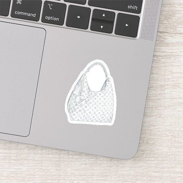 Pegatina acuarela LV Monograma Bolsa de mano (Detalle)