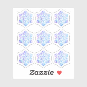 Pegatina Acuarela Mandala Metafísico Espiritual Yoga